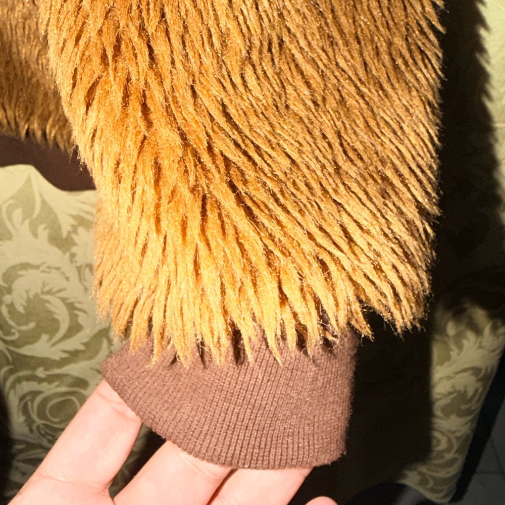 Star Wars Chewbacca Cosplay Costume Furry Hoodie Faux Fur Jacket Men's - Picture 5 of 8